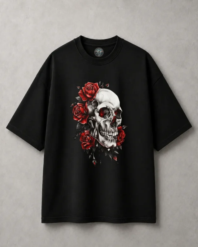 Drop Shoulder black Mockup 14
