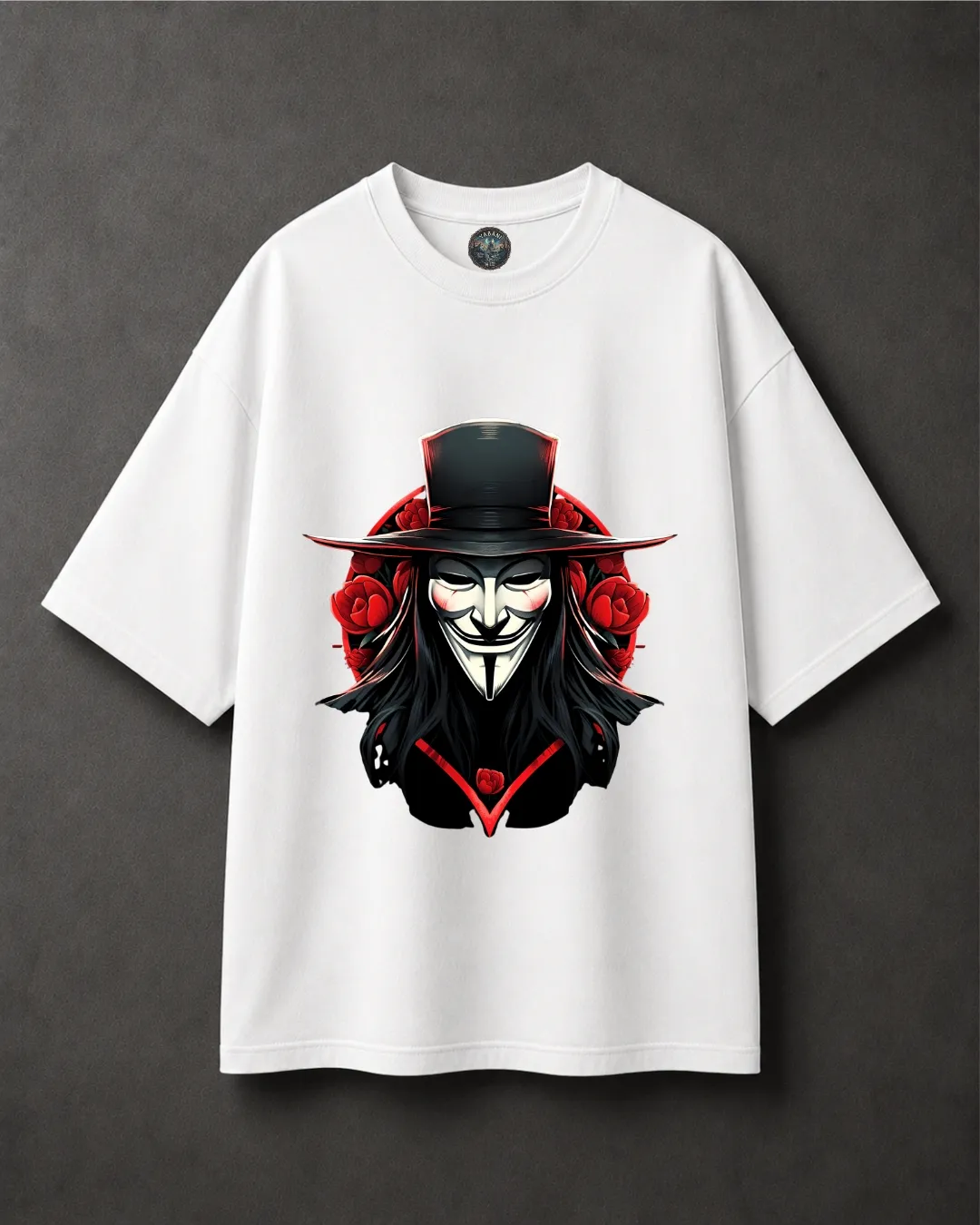 Drop shoulder white Vendetta - Image 1