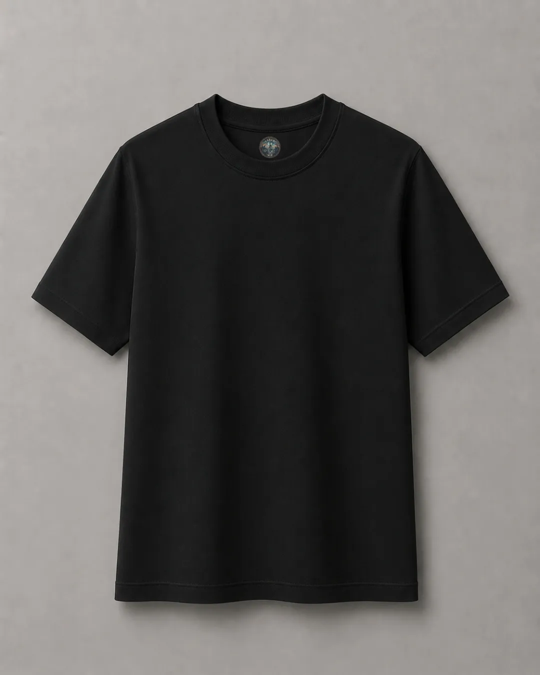 Dark clr Regular fit Plain Tees - Image 1