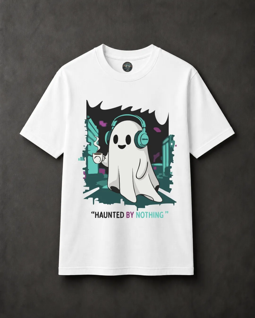 Light clr Regular fit front Haunted By Nothing - Image 1
