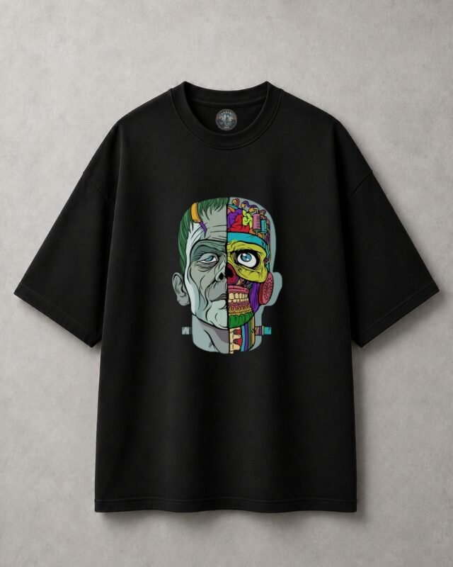 Home 15 Drop Shoulder black Mockup